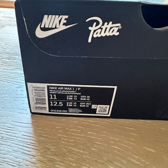 Nike Air Max 1 Patta Waves Monarch (with Bracelet) size 11 US - Picture 6 of 8